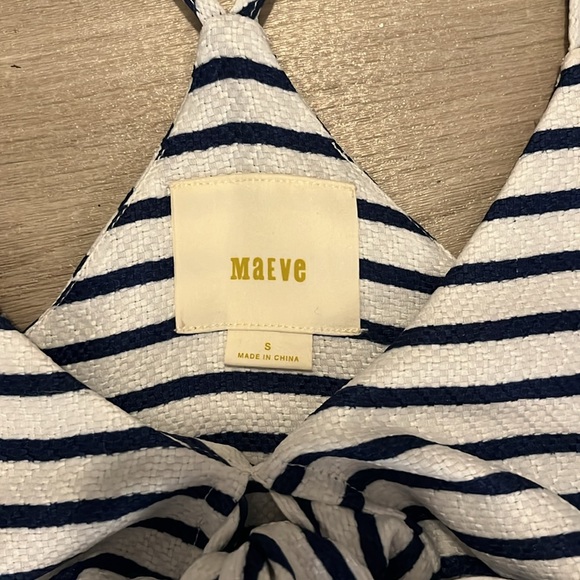 Maeve Nautical Stripe Mini Dress Sz Small - Picture 3 of 7